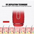 thumbnail image 4 of 500,000 Flash IPL Hair Removal Machine Portable Men Women Painless Body Hair Removal Tool 110‑240VRed US Plug, 4 of 5