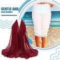 thumbnail image 3 of Sonducket Bufanda de empalme de bolas de lana, pañuelo para el cuello, no se ensucia fácilmente, diseño aerodinámico, no daña la piel, silenciador Accesorios de disfraces 7Jujube Rojo Sonducket AP009495-07, 3 of 6