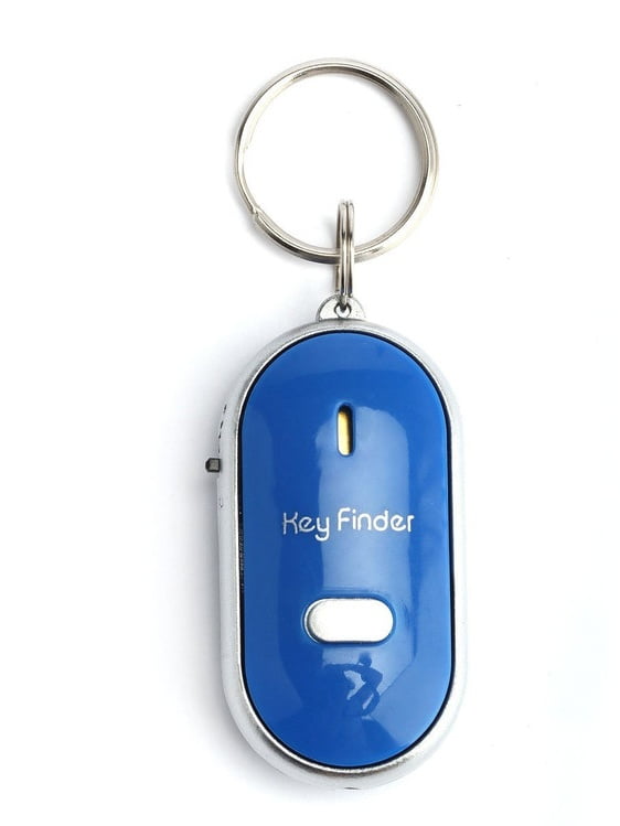 2 Pcs LED Key Finder Locator Find Lost Keys Chain Whistle Sound Control