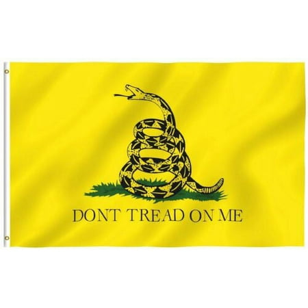 UPC: 0753569825743 | 3×5 Gadsden Don t Tread on Me Flag House Banner grommets Super polyester 100D