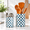 Navy Blue, variant on Navy Blue Capiz Shell Mosaic Utensil Holders Set, 2-Piece Kitchen Organizers