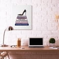 thumbnail image 3 of Stupell Industries Art Deco Fashion Designer Shoes Bookstack Blue Purple Watercolor Canvas Art, 30 x 40, by Amanda Greenwood, 3 of 7