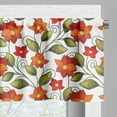 thumbnail image 5 of Ambesonne Floral Valance & Curtain, Boho Herbs Lily Nature, 55"x36", Olive Green Orange White, 5 of 6