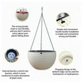 Self Watering Hanging Planter Basket Self Watering Round Resin