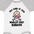 thumbnail image 4 of Inktastic My Daddy Worlds Best Barber Girls Baby Bodysuit, 4 of 5