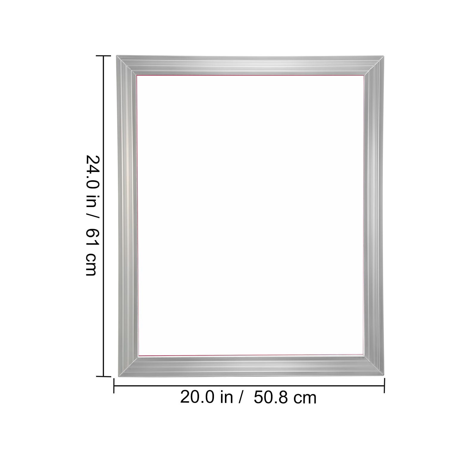 6-Piece Screen Printing Kit with 160 Mesh Aluminum Frames, 20"x24" Silk Screen Frames, High Tension Nylon Mesh, Sealing Tape for DIY T-Shirts