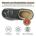 thumbnail image 2 of Men's House Slipper Memory Foam Slip On Bedroom Shoes Size 11-12, Grey, 2 of 6