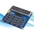 thumbnail image 3 of Pantalla TM1638 Control MCU de 3 cables LED de 8 bits Módulo de visualización y escaneo de teclado de 16 teclas para, 3 of 8