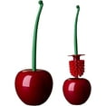 thumbnail image 2 of ACDANC Toilet Brush and Holder Set,Toilet Bowl Cleaners Brush and Holder,Toilet Scrubber Brush with Holder Bowl & Long Handle Cute Toilet Brush Standing Cherry Toilet Cleaner Brush for Bathroom, 2 of 7