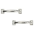 thumbnail image 1 of Leojiow 2Pcs Antique Bow Style Door Pull Handle Heavy Barn Door Handle 5 In Fence Gate Handle Coating Easy To Install Metal Sliding Door Pulls For Garage Pantry (4 Styles) 11.9X2.6X2.7Cm, 1 of 3