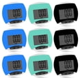 thumbnail image 1 of Paquete de 9 Podómetros Simples para Contar Pasos Al Caminar, Rastreador de Pasos Portátil con Clip para Registrar el Consumo de Calorías, 1 of 5