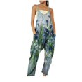 thumbnail image 2 of ICHUANYI Liquidación Mono de tirantes sin mangas para mujer, estilo informal, de verano ICHUANYI WER202308250861, 2 of 4