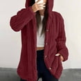 thumbnail image 3 of Fewfanhot Women's Clothing Cable Knit Fall Oversized Long Sleeve Button Open Front Knit Sweater Coats, 3 of 8