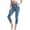 F, variant on Zulora Women's High Waist Slim Capri Leggings with Side Pockets Stretchy Cropped Yoga Pants Soft Moisture Wicking Fabric for Fitness Running Jogging Pilates Dance Casual Daily Wear