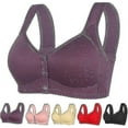 thumbnail image 1 of Daisy Bra Front Closure, Womens Daisy Bra, Front Snaps Button Bras No Underwire Push Up High Support Sports Push Up Bra, 1 of 3