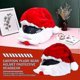 thumbnail image 3 of Funda para casco de motocicleta navideña con Papá Noel, divertida decoración para casco de motocicleta hecha a mano, 3 of 5
