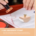 thumbnail image 2 of SHISUYAN 2Pcs Wood Rocker Blotter Quick-drying Ink Blotter Portable Rocker Blotter Office Rocker Blotter WD165 Ancient Gold Log, 2 of 9