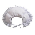 thumbnail image 7 of Victorian Bumroll Bum Pad Bustle Pannier White Petticoat Underskirt for LARP Crinoline Hoop Bustle Petticoat Slip, 7 of 7
