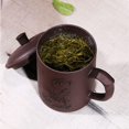 thumbnail image 3 of Purple Sand Clay Tea Cup 500ml Chinese Zisha Teacups Handle Lip Mugs (Black), 3 of 5