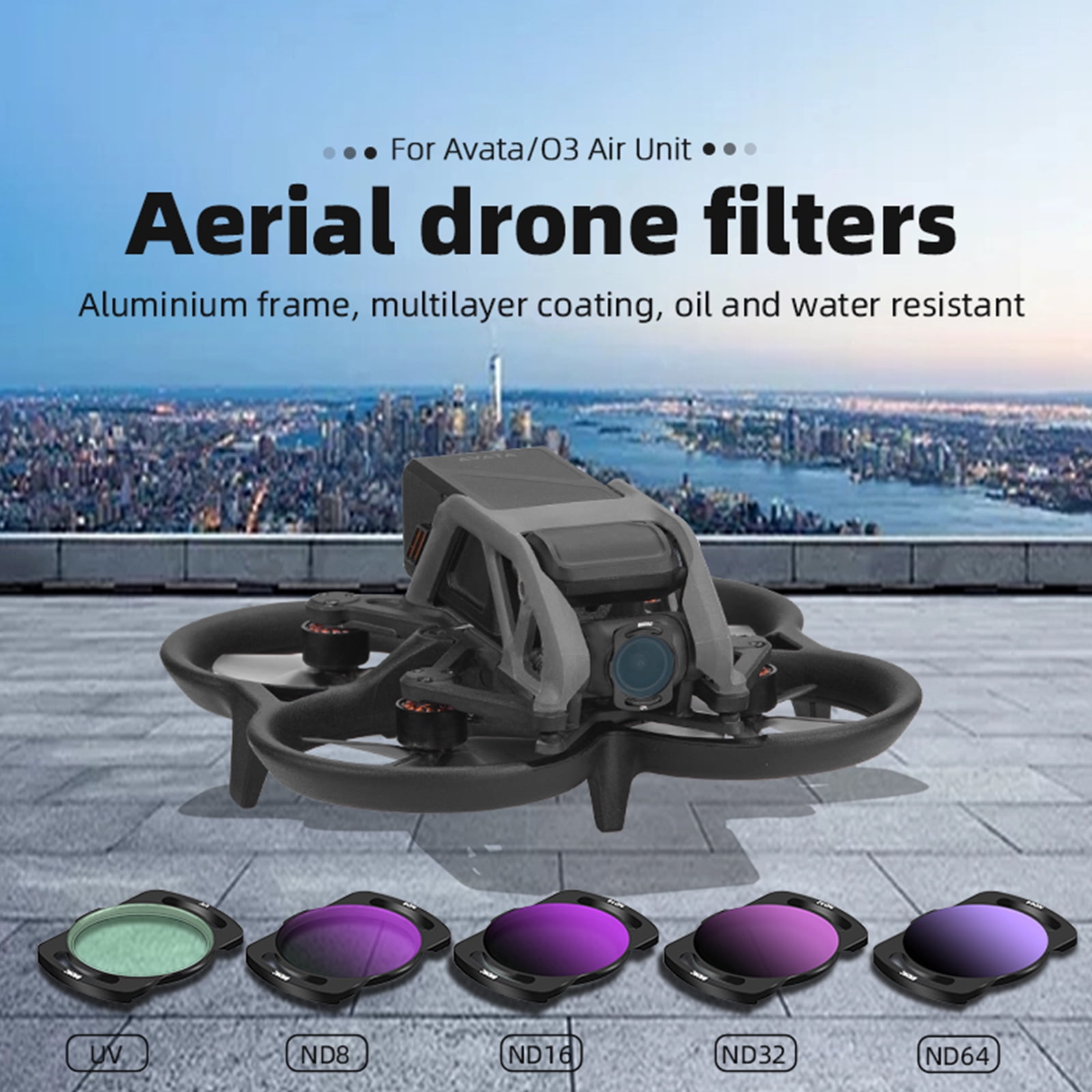 Kit De Filtres ND/UV/CPL Pour Drone DJI Air 3 - ND8/16/32/64 Inclus
