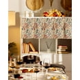 thumbnail image 3 of Fall Valances for Windows, Fallen Leaves Retro Leaf Plant Linen Texture Rod Pocket Short Window Valance Curtains Holiday Window Treatment for Kitchen Living Room Bathroom, 54"x18", 3 of 6