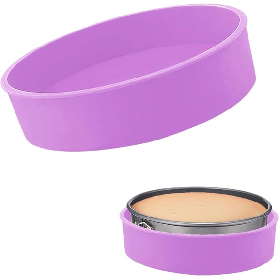 10 inch Springform Pan Protector for 9 inch and 9.5 inch Springform Pan Round Cheesecake Pan Silicone Baking Pan Accessories Preventing Water from Entering the Springform Pan