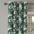 thumbnail image 2 of Ambesonne Grey and Green Grommet Curtain, Nostalgic Floral, 50" x 84", Grey Mint Green, 2 of 6