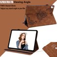 thumbnail image 3 of GSFY Case Compatible with iPad Air 11 inch M3 2025 / M2 2024, iPad Air 10.9 inch 4th / 5th Gen, PU Leather Multi-Angle Folio Stand Cover with Pencil Holder & Card Pockets, Butterfly-Brown, 3 of 7