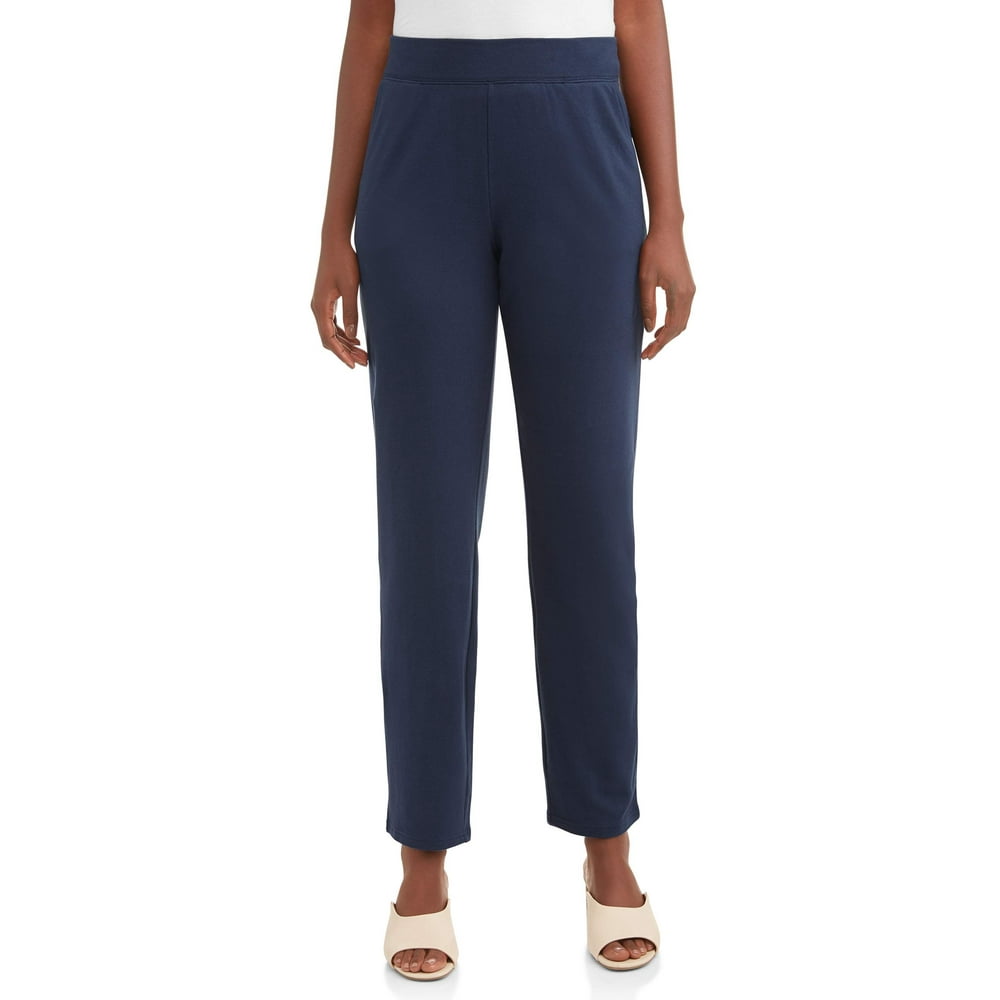 Time and Tru - Time and Tru Women's Knit Pull on Pant - Walmart.com ...