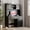 Pure Black, variant on Vabches Executive Desk with Hutch, Unique White