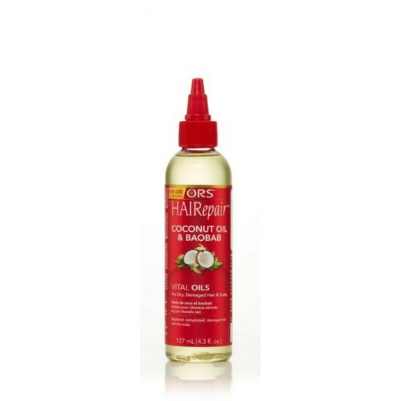 ORS HAIRepair Coconut Oil & Baobab Vital Oils for Dry, Damaged Hair and Scalp 4.3 oz (Pack of 3)
