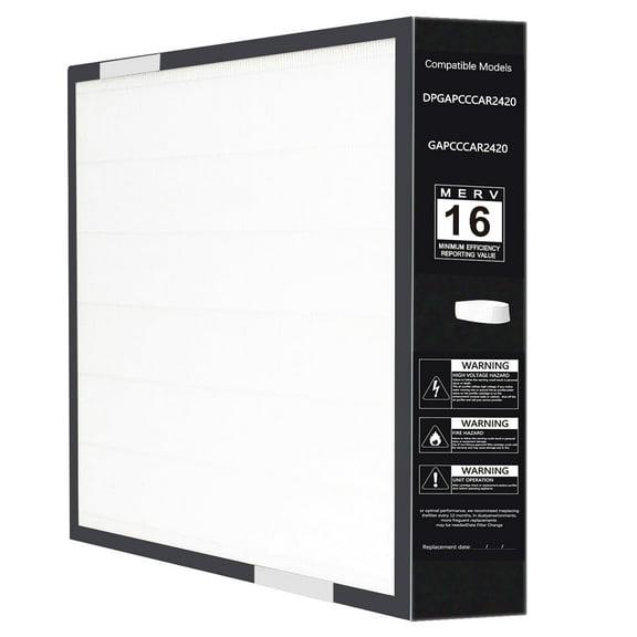 GAPCCCAR2420 Replacement Air Filter for Compatible with Bryant/Carrier Infinity 24" x 20" x3.5" GAPBBCAR2420,DPGAPBBCAR2420 HAVC System,MERV 16,Actual Size: 21.6"x 24.2 ''x 3.5 ''