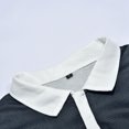 thumbnail image 4 of Cathalem Long Sleeve Polo Comfortable Fit Collared Shirt,White XXXXL, 4 of 4