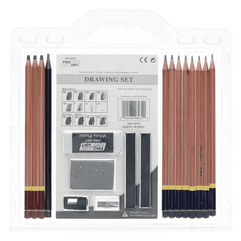 Proart Sketch Combo Pack with 11x14 Sketchbook & 30 Piece Pencil