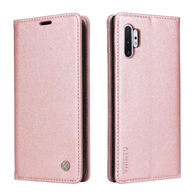 Funda para Samsung Galaxy Note 10 Plus Estuche de Cuero PU Tipo Cartera con Ranuras para Tarjetas y Cierre Magnético