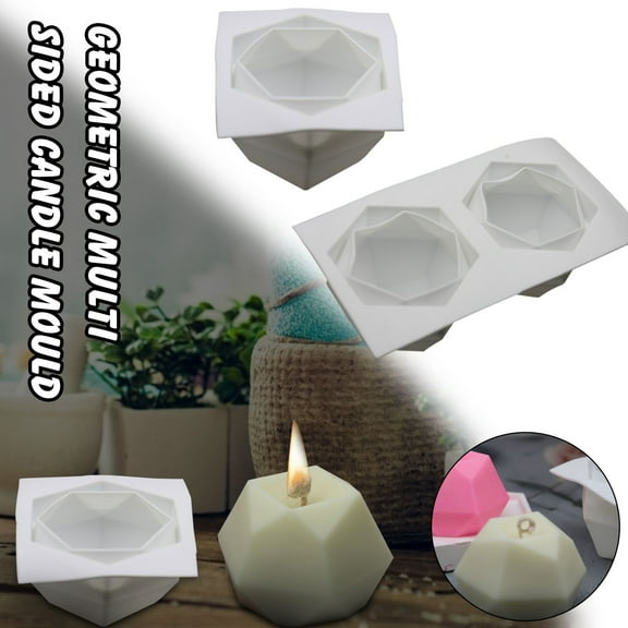 Vikakiooze Silicone Molds DIY Candle Making Mold 3D Silicone Mold Soy Wax Candle Mold