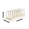 thumbnail image 3 of Wzzjkit Kitchen Gadgets Household Plastic Dish Rack Removable Storage Tray Cutlery Storage Rack Kitchen Multifunctional Pot Lid Shelf Kitchen Tools, 3 of 6