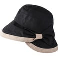 thumbnail image 2 of CoCopeaunts Women Bucket Hat with Bow Tie Wide Large Brim Sun Cap Outdoor Fisherman Hat UV Proof Sun Protection Bucket Cap, 2 of 8