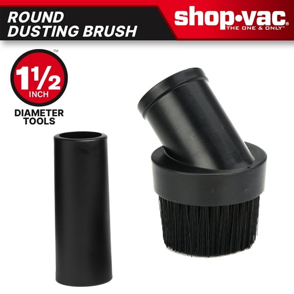 Shop-Vac Vinyl Round Brush, 1-1/2 inch Diameter