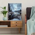 thumbnail image 5 of Winter Lake Reflection Canvas Print Wall Art Nature Landscape for Living Room Bedroom Home Office Cabin Decor, 5 of 8