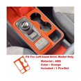 thumbnail image 5 of Cubierta embellecedora PENGJJMXG para panel de control de cambio de marchas de coche con volante a la izquierda para camioneta 2022 2023 marco para portavasos de agua naranja ABS, 5 of 5