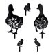 thumbnail image 1 of Decorative Garden Statue Ornament 5 Pack Black Duck Silhouette Stake For Yard, 1 of 5