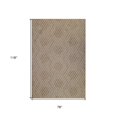 thumbnail image 6 of 5' X 8' Gray and Blue Geometric Stain Resistant Indoor Outdoor Area Rug Color: Champagne, Size: 6'6" x 9'10", 6 of 10