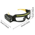 thumbnail image 3 of Rechargeable LED Headlight Glasses with Motion Sensor USB C Charging 5 Lighting Modes Eyewear for Outdoor Running Camping Cycling Hiking Adventures, 3 of 4