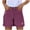 #03Purple, variant on Jean Shorts Womens Stretchy High Waisted Ripped Denim Shorts with Pockets Trendy Distressed Cut Off Shorts Pink L