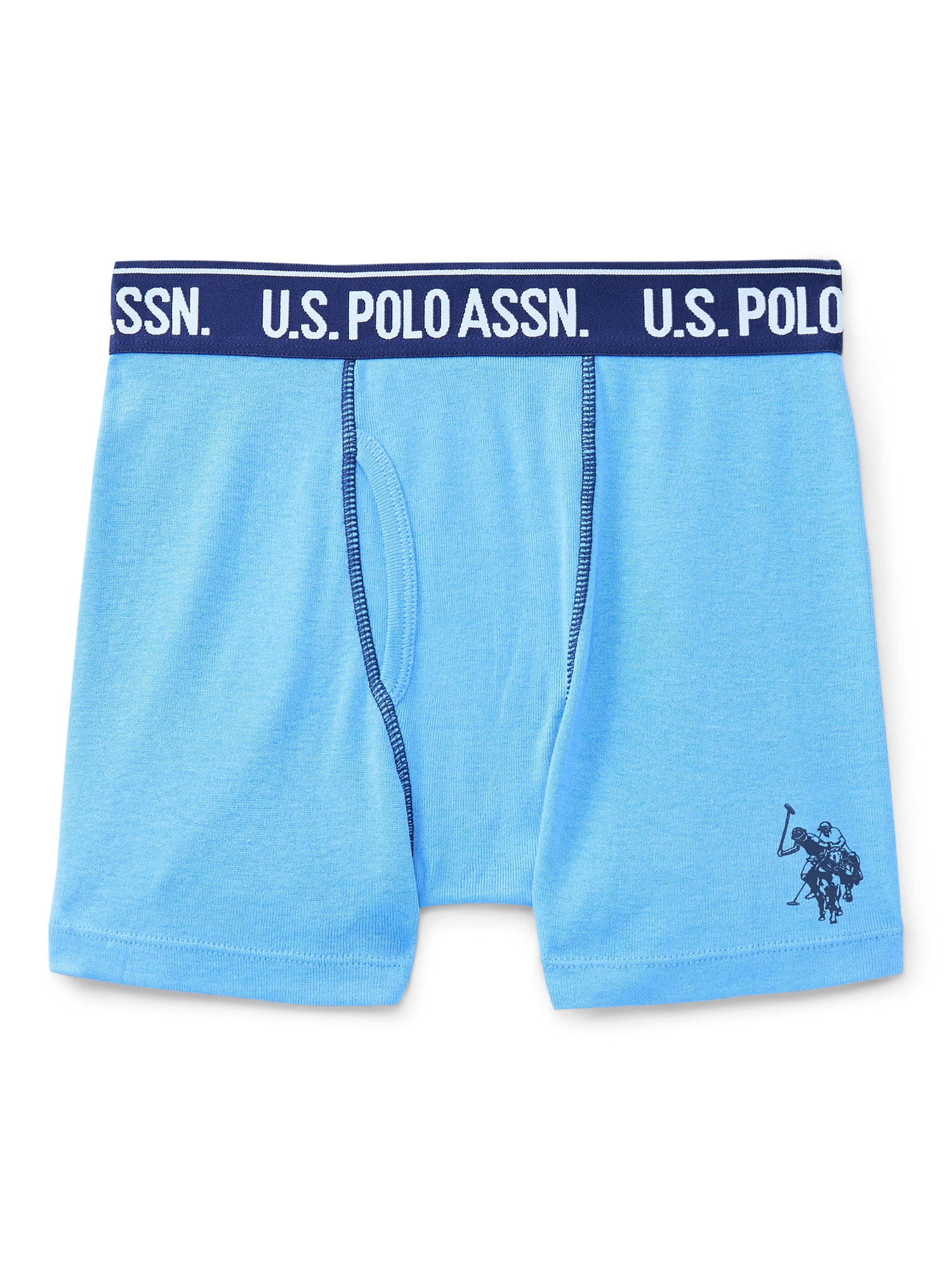 U.S. Polo Assn. Boys Tagless Boxer Briefs, 10-Pack, Sizes S-XXL