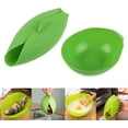 thumbnail image 1 of 2Pcs Silicone Steamed Fish Bowl,All-Purpose Foldable Silicone Cooking Pocket,Reuseable Microwave Vegetable Steamer, Fish Pot for Kitchen Cooking Tools (Green), 1 of 7