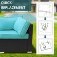 thumbnail image 6 of FKS LIFE Outdoor Cushion Slipcovers 25.6x25.6x3.9 inches Patio Cushion Covers Splash Proof Water with Zipper Furniture Cushion Cover, 6 of 8