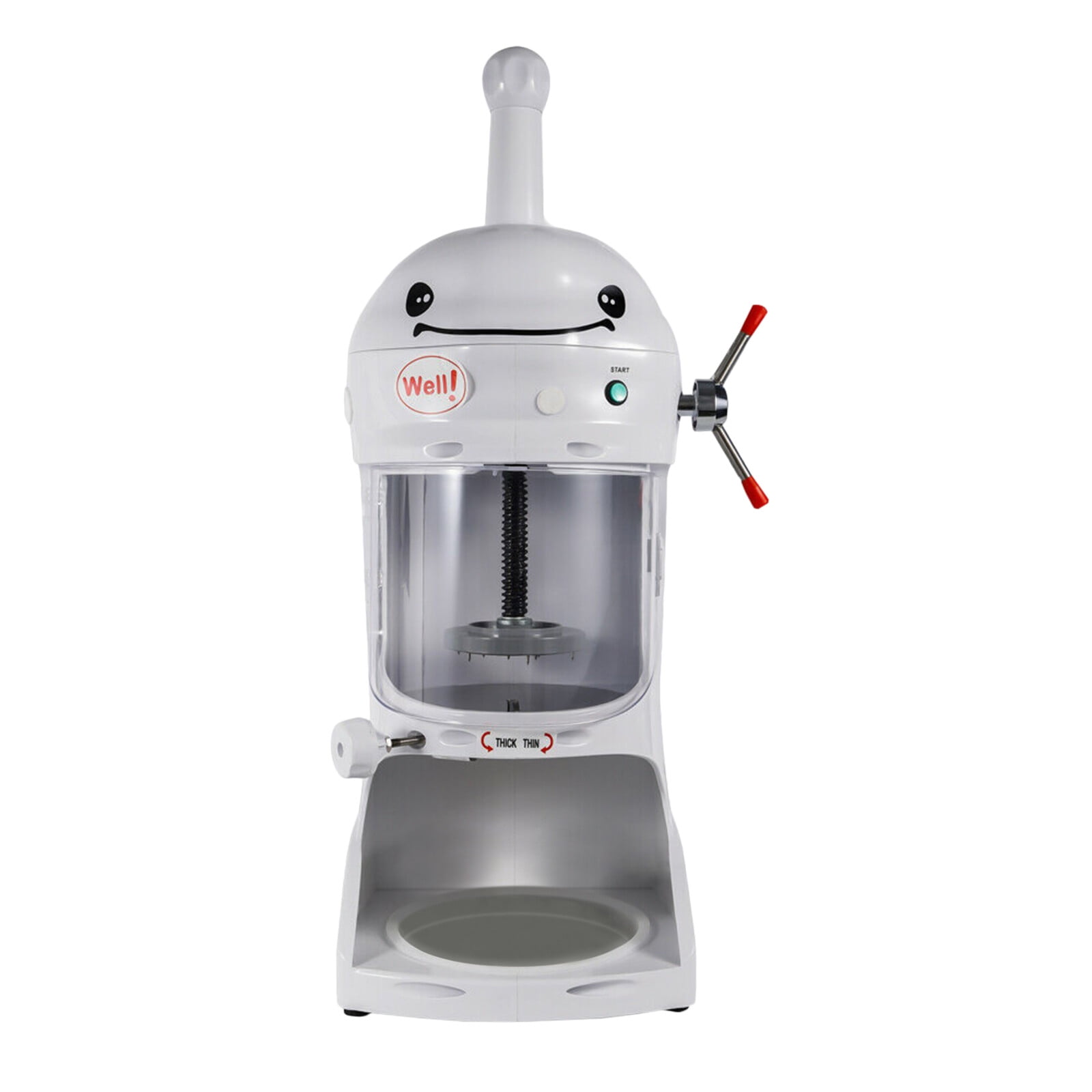 Snow Cone Machine,Commercial Electric Ice Shaver,110V Block Ice Shaver and Snow Cone Maker with Manual Lifting Handle