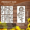 TISUDYE Garden Fence Large Flower Stencils DIY Decoration 2024 New